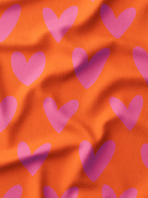 J&J Bio French Terry Love Is The Answer orange