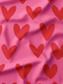 J&J Bio French Terry Love Is The Answer rosa