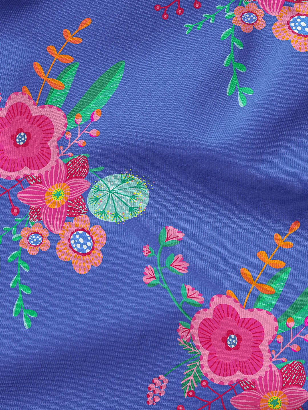 J&amp;J Bio Kuschelsweat Bloom Baby blau
