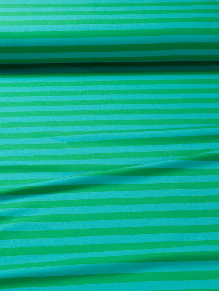 J&amp;J Bio Jersey Ringelz emerald-grün