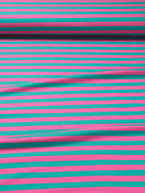 J&J Bio Jersey Ringelz emerald-pink