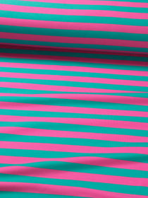 J&J Bio French Terry Ringelz emerald-pink