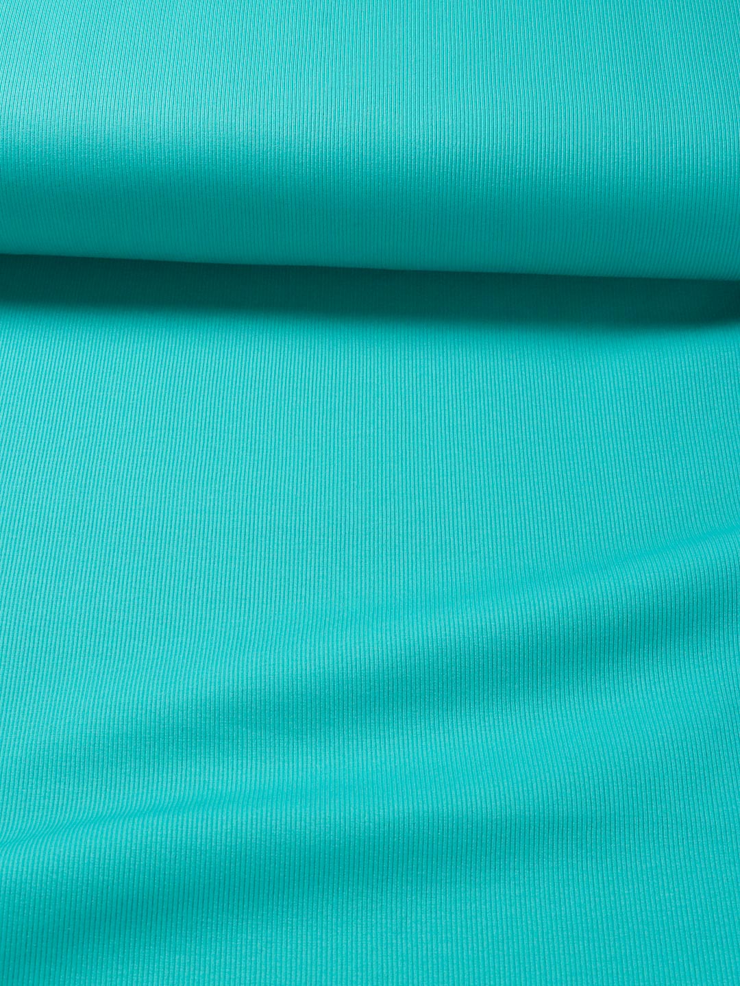 J&J Bio Rippjersey emerald | Bündchenstoff