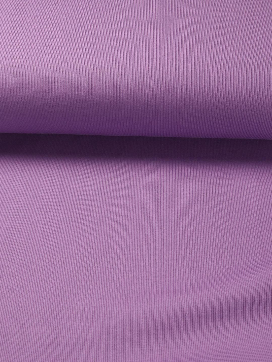 J&J Bio Rippjersey lilac | Bündchenstoff