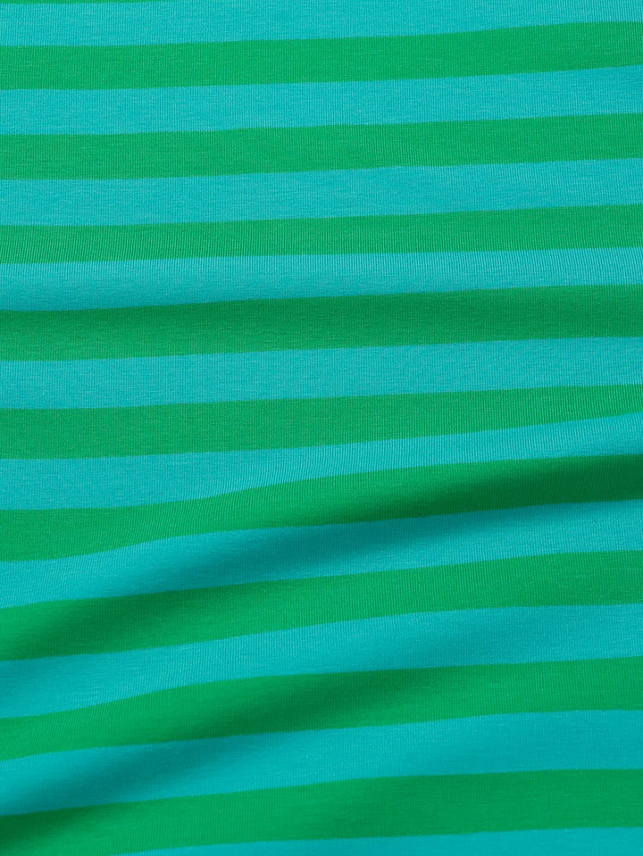 J&amp;J Bio Jersey Ringelz emerald-grün