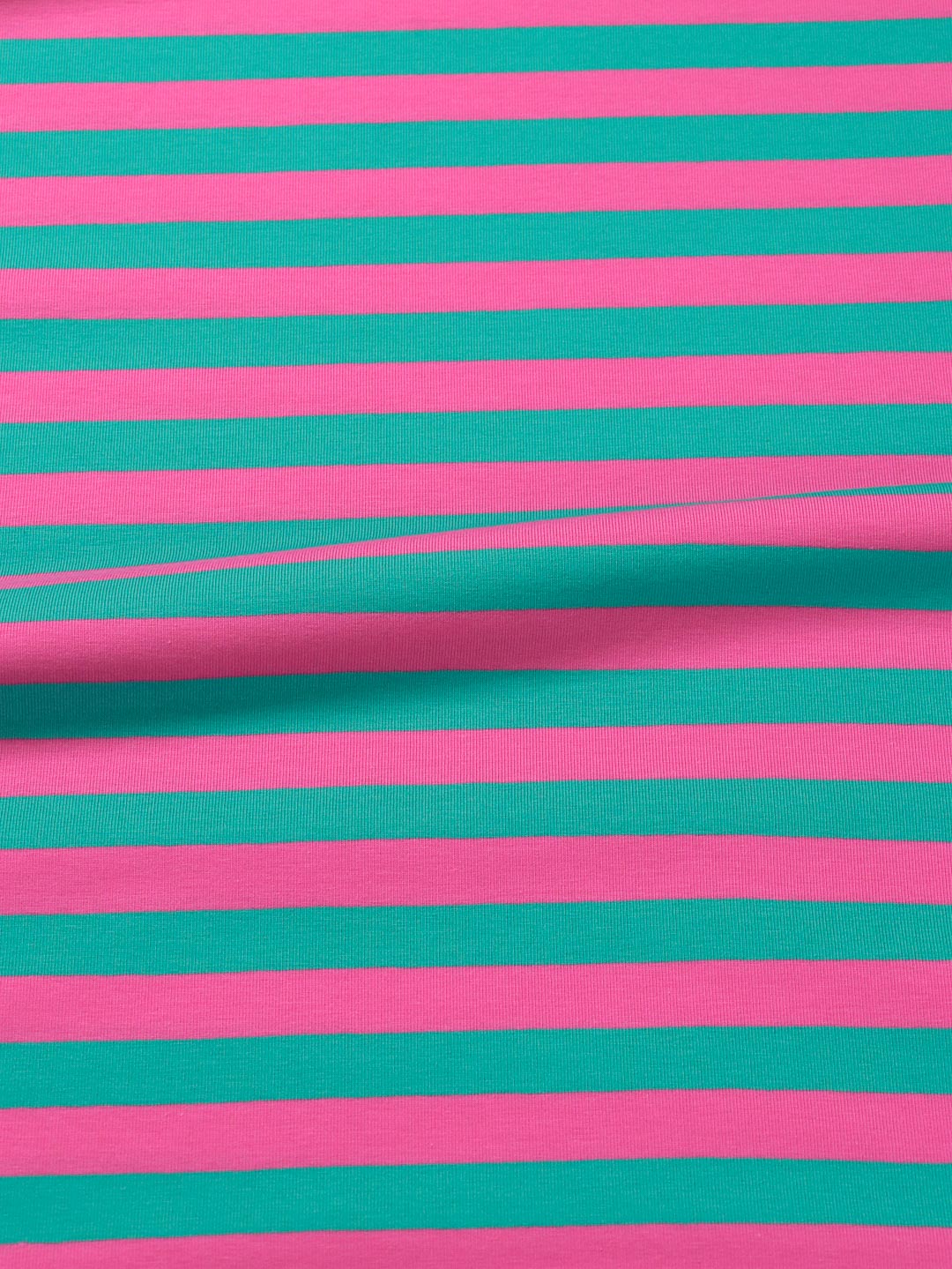 J&amp;J Bio Jersey Ringelz emerald-hot pink