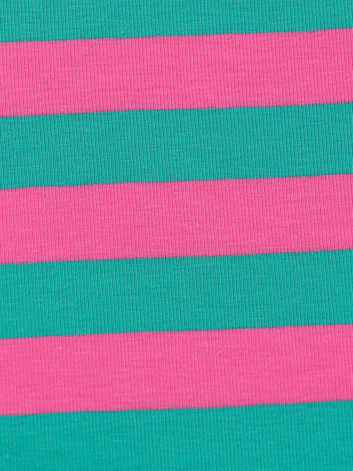 J&amp;J Bio Jersey Ringelz emerald-hot pink