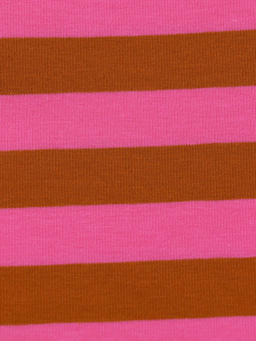J&amp;J Bio Jersey Ringelz cognac-hot pink