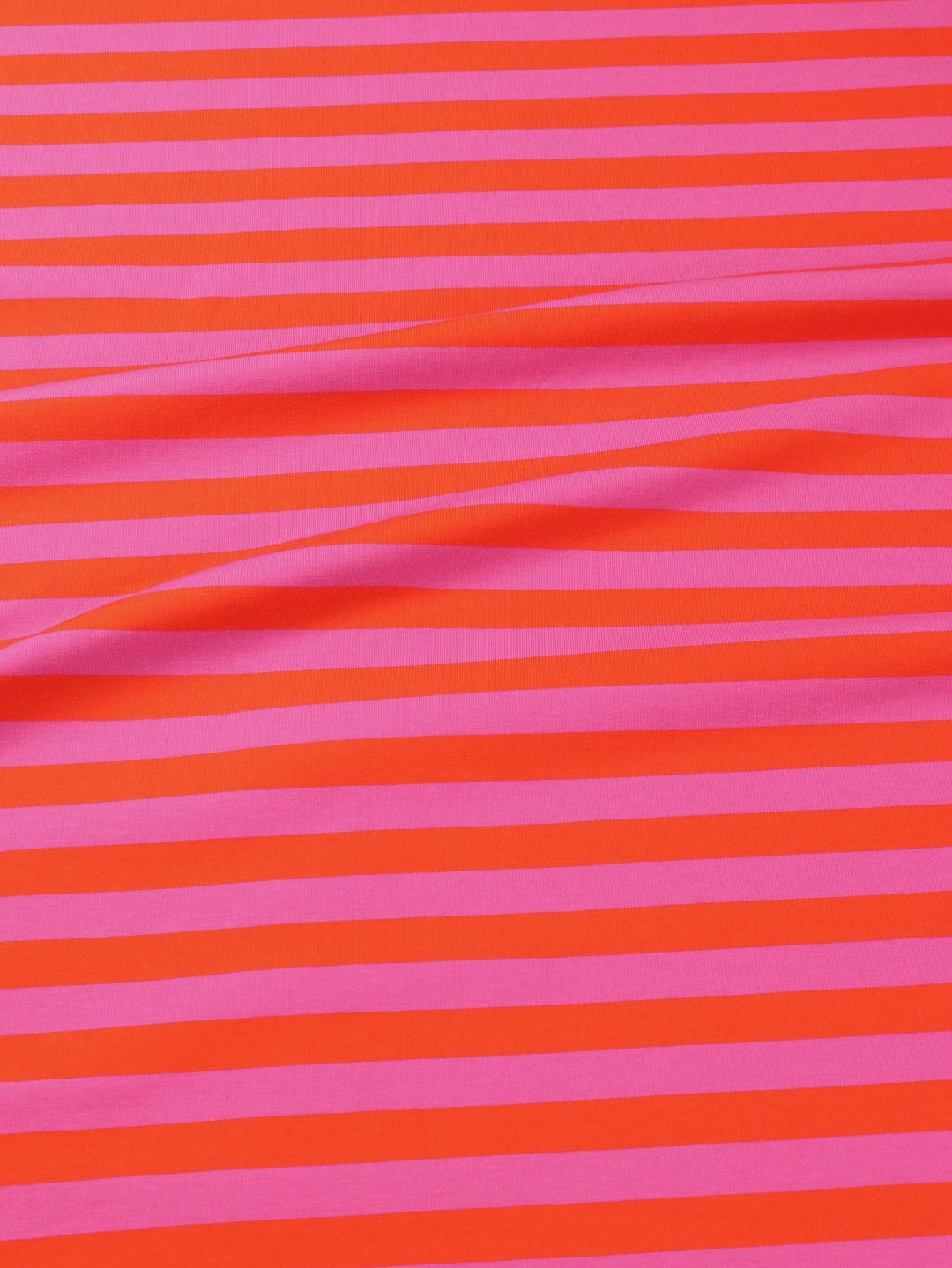 J&amp;J Bio Jersey Ringelz blutorange-hot pink