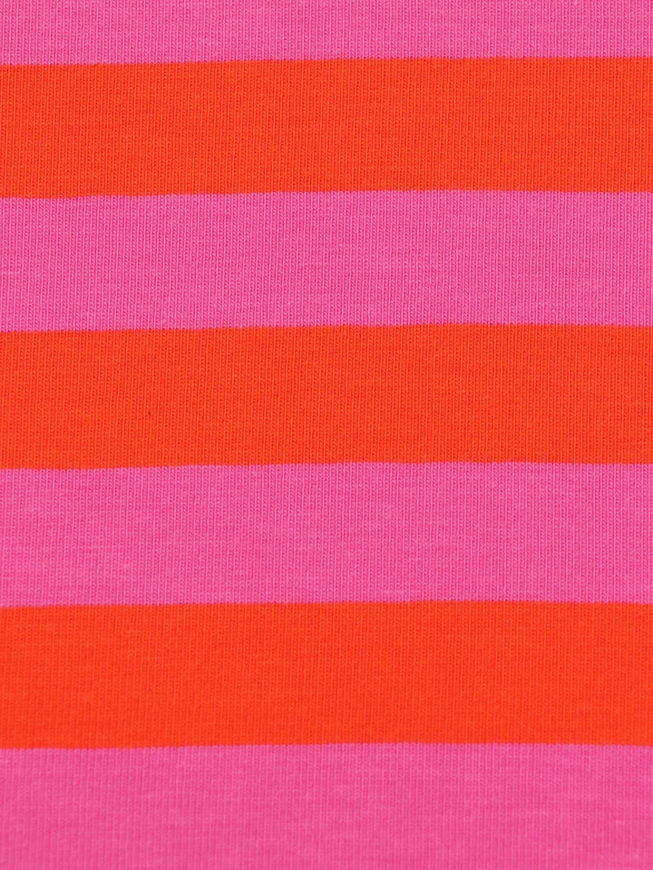 J&amp;J Bio Jersey Ringelz blutorange-hot pink