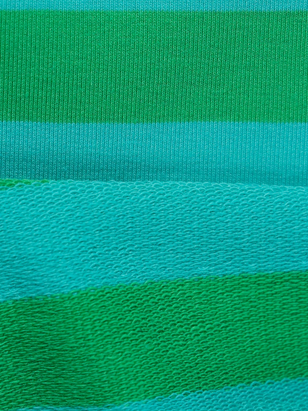 J&amp;J Bio French Terry Ringelz emerald-grün