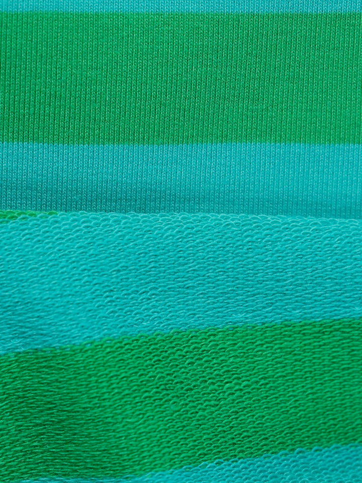 J&amp;J Bio French Terry Ringelz emerald-grün