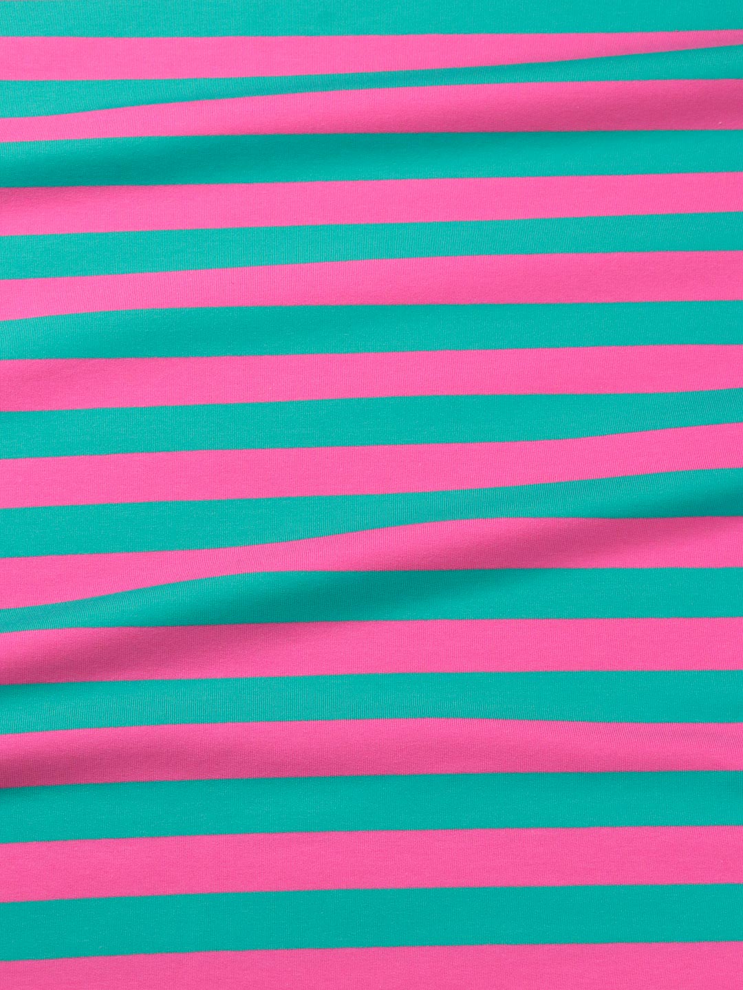 J&amp;J Bio French Terry Ringelz emerald-hot pink
