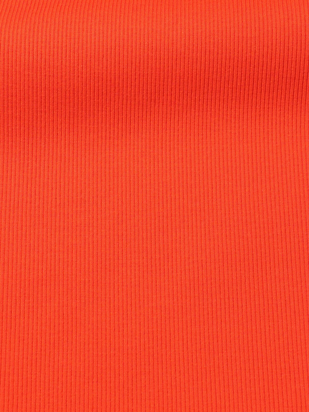 J&amp;J Bio Rippjersey blutorange | Bündchenstoff schwer