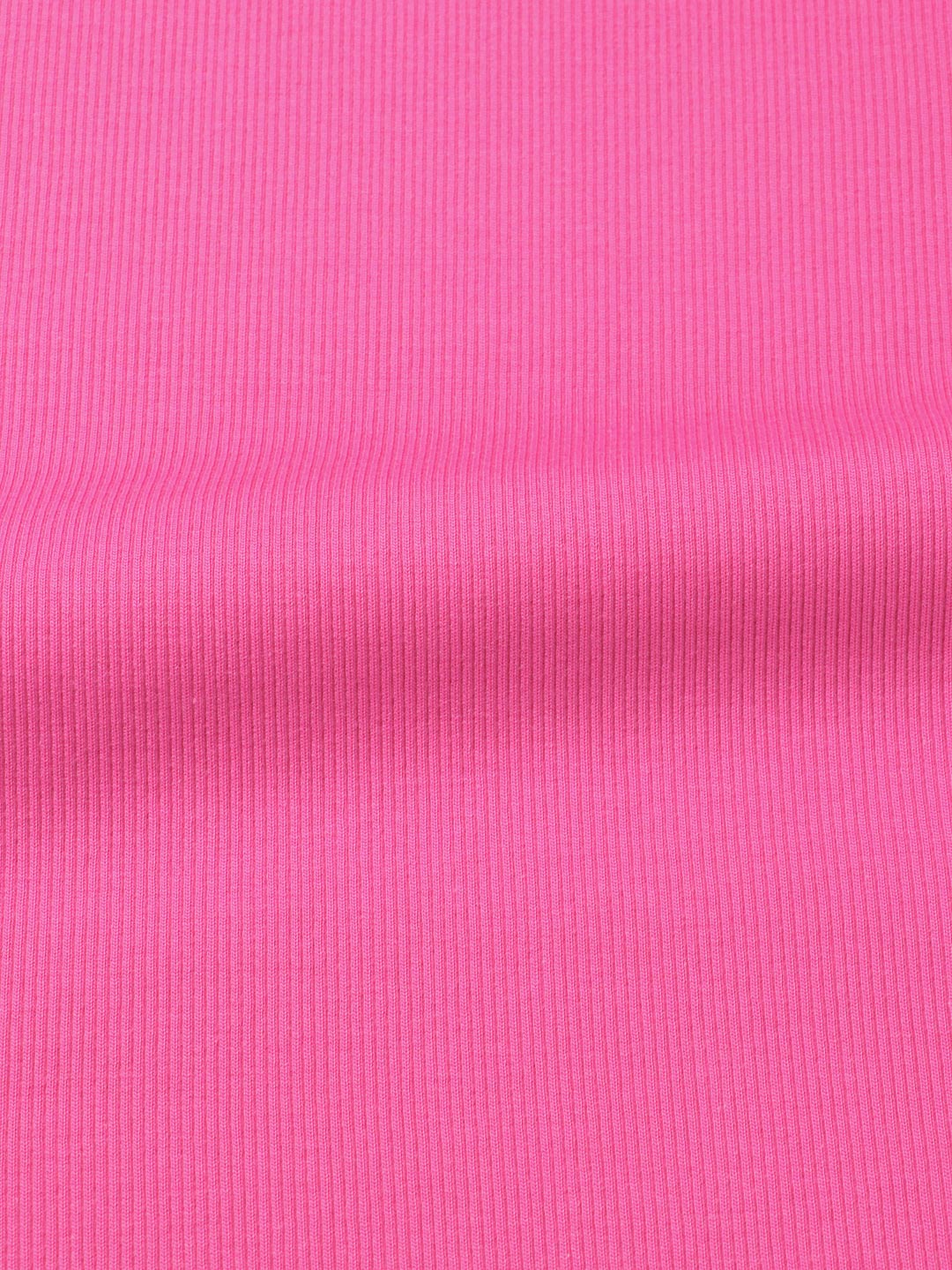 J&amp;J Bio Rippjersey hot pink | Bündchenstoff leicht