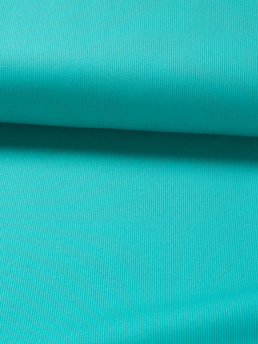 J&amp;J Bio Rippjersey emerald | Bündchenstoff leicht