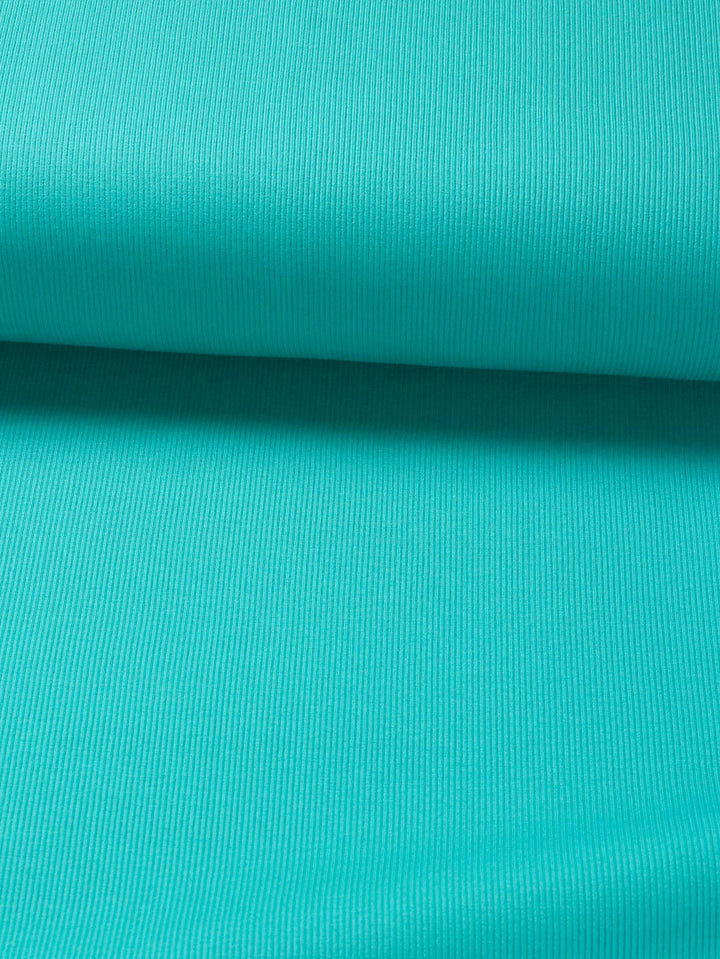 J&amp;J Bio Rippjersey emerald | Bündchenstoff leicht