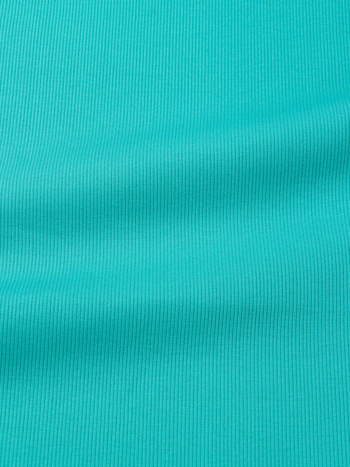 J&amp;J Bio Rippjersey emerald | Bündchenstoff leicht