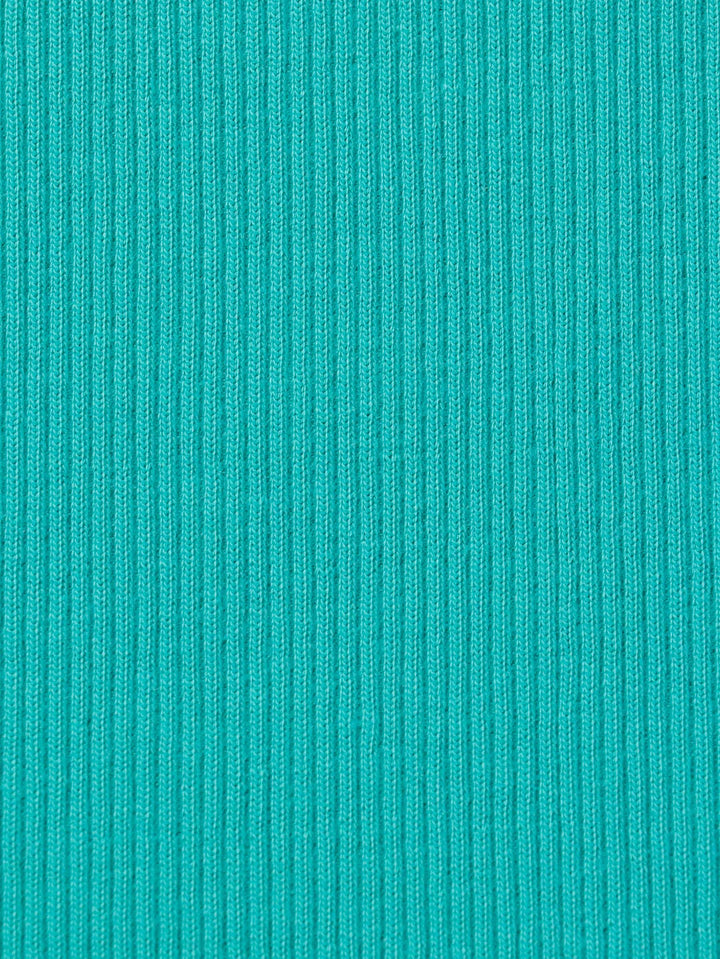 J&amp;J Bio Rippjersey emerald | Bündchenstoff leicht