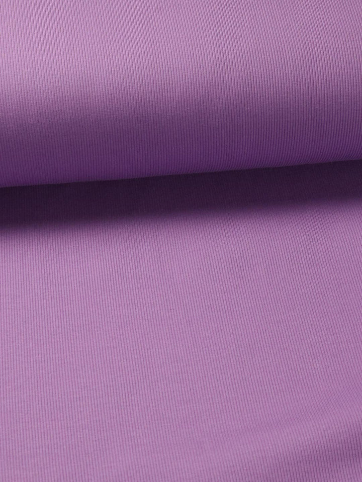 J&amp;J Bio Rippjersey crocus | Bündchenstoff schwer
