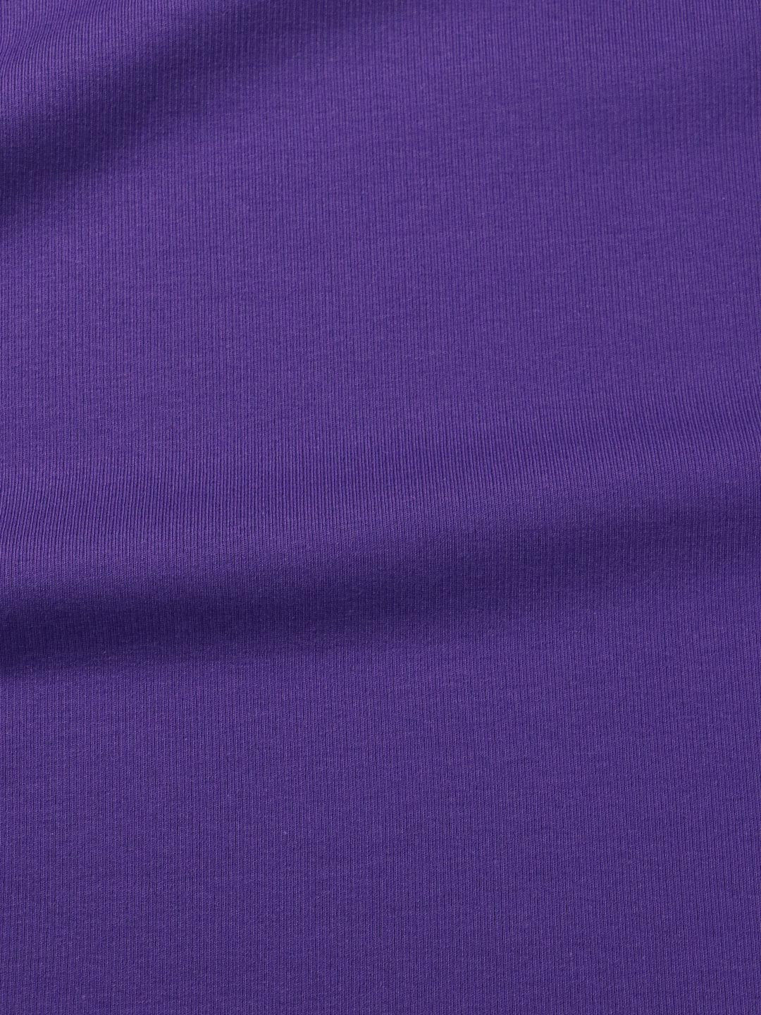 J&amp;J Bio Rippjersey lila | Bündchenstoff leicht