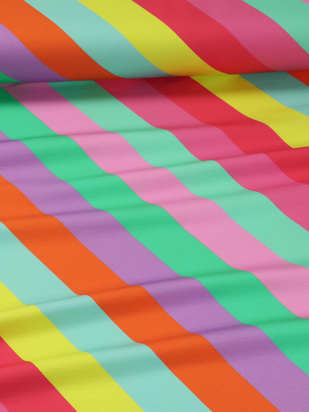 J&J Bio French Terry Rainbow to go sweet splash