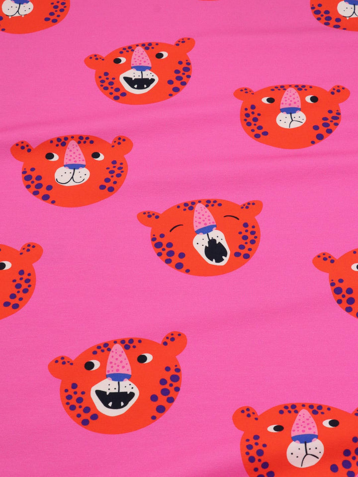 J&amp;J Bio French Terry Leopold pink