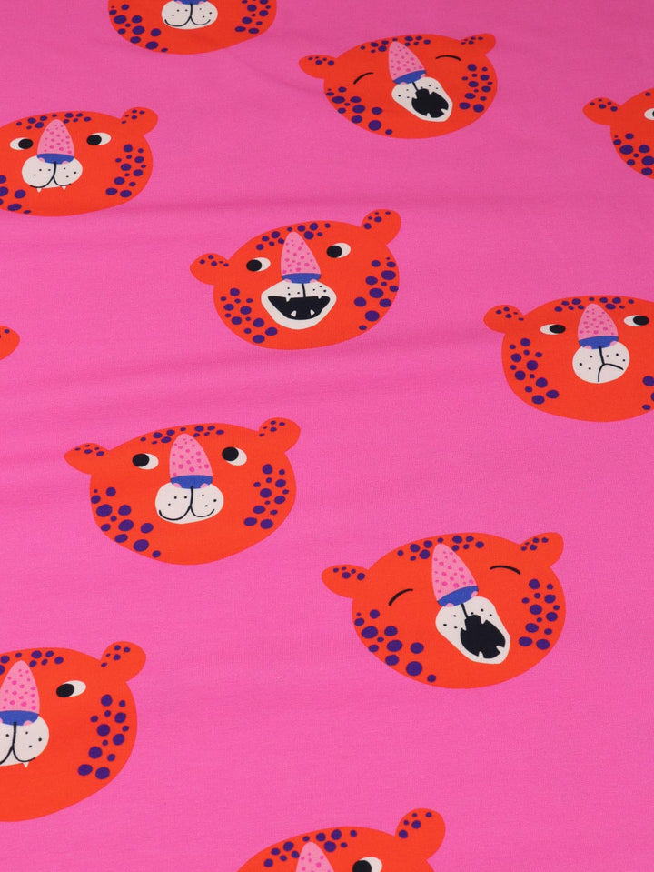 J&amp;J Bio French Terry Leopold pink