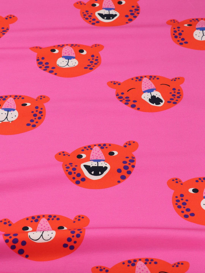 J&amp;J Bio French Terry Leopold pink