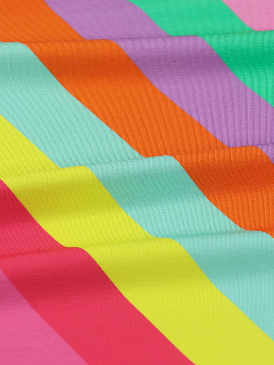 J&amp;J Bio French Terry Rainbow to go sweet splash