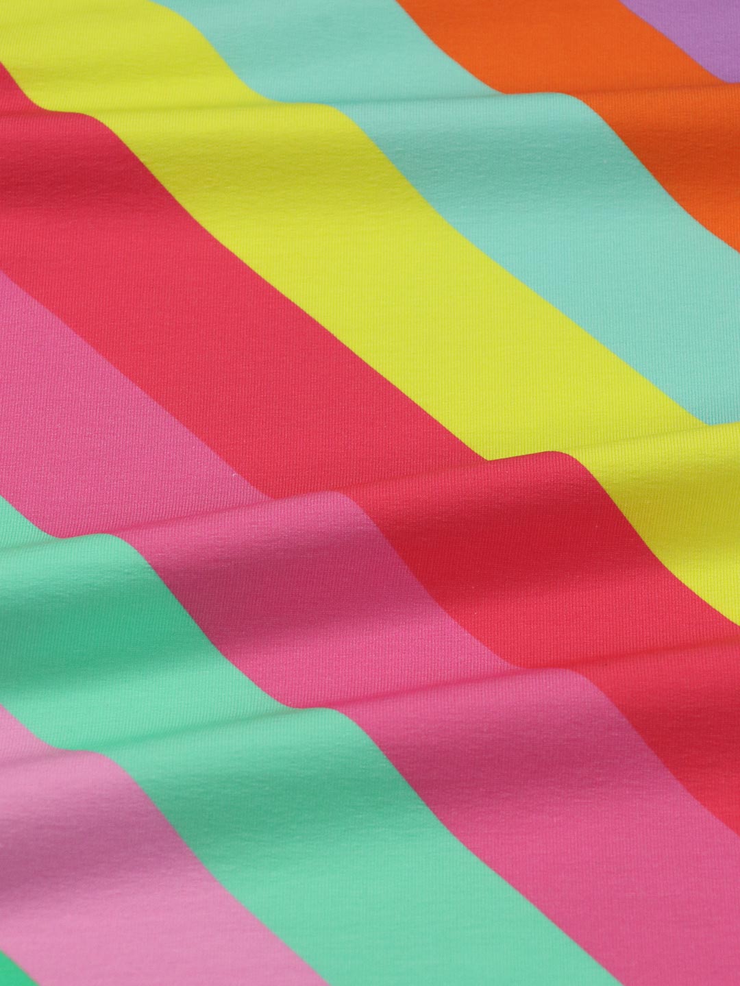 J&amp;J Bio French Terry Rainbow to go sweet splash