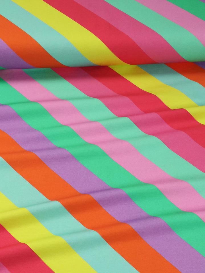 J&amp;J Bio French Terry Rainbow to go sweet splash