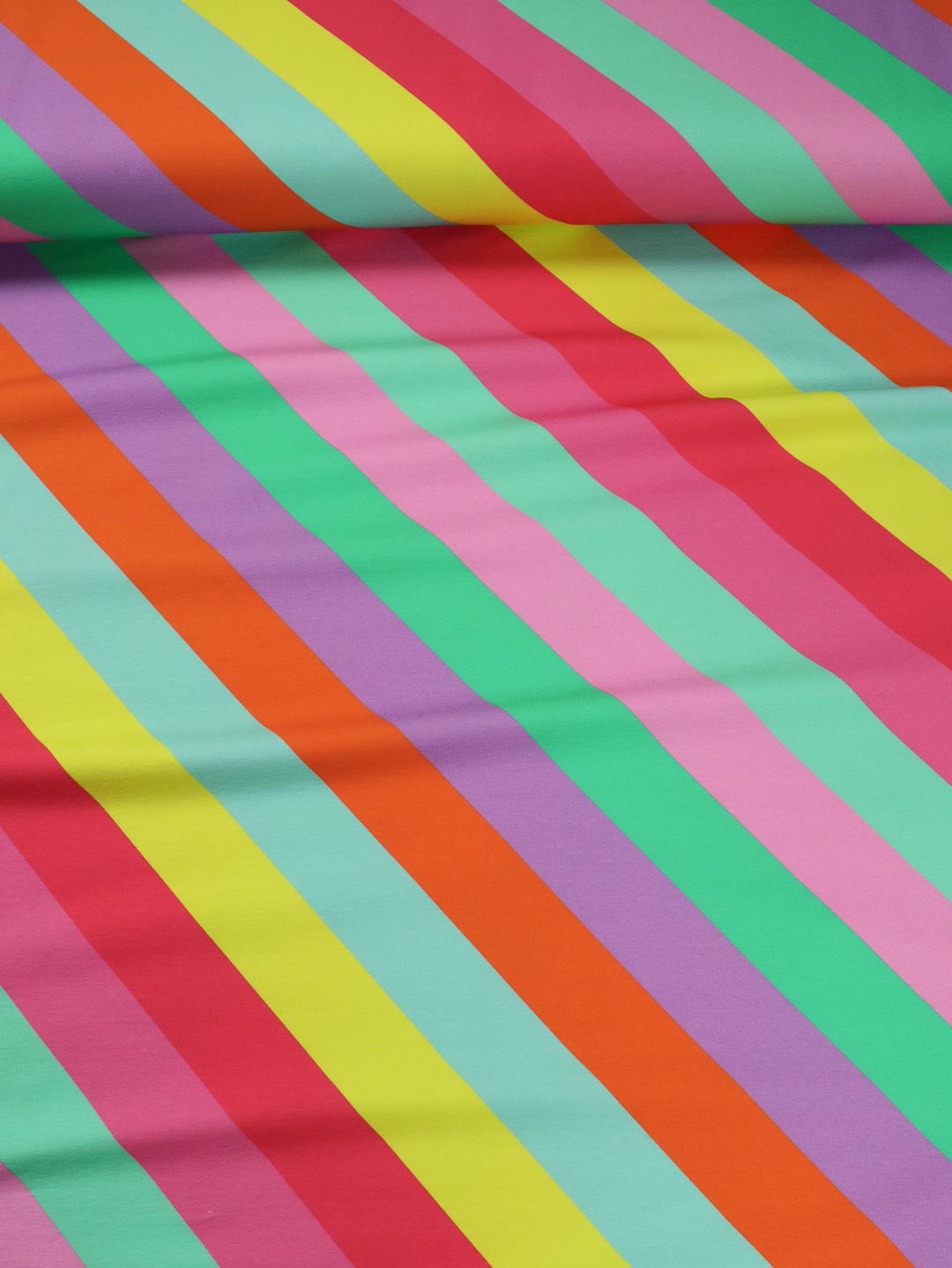 J&amp;J Bio French Terry Rainbow to go sweet splash