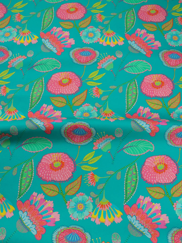 J&amp;J Bio Canvas Paradise Petals emerald