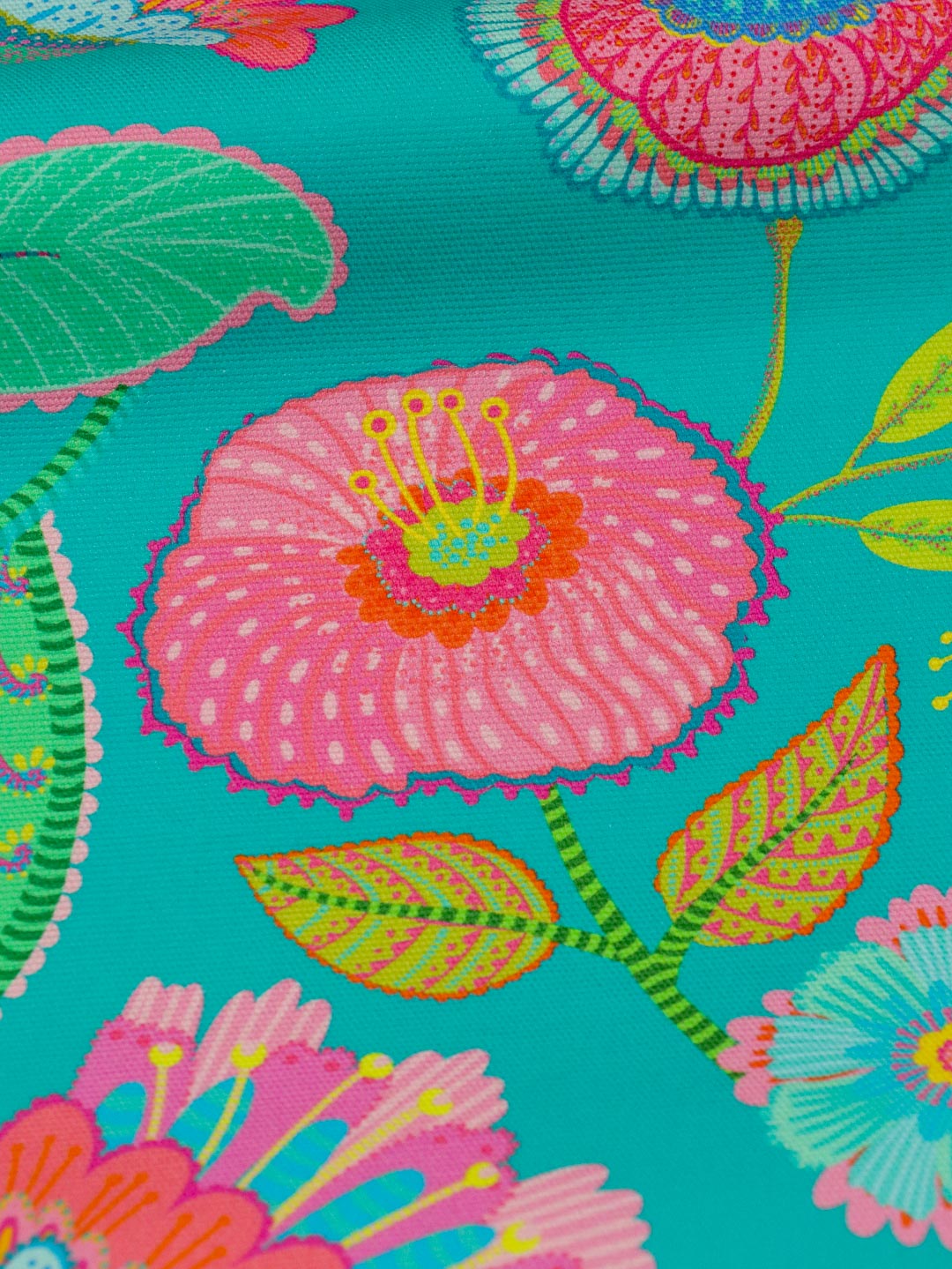 J&amp;J Bio Canvas Paradise Petals emerald