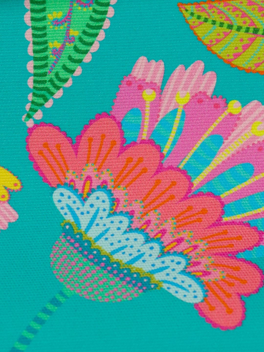 J&amp;J Bio Canvas Paradise Petals emerald