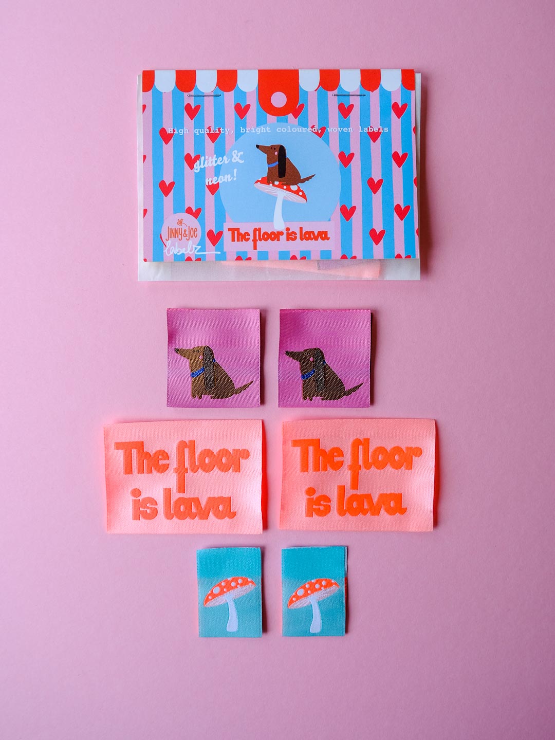 J&amp;J Web-Labelz the Floor is Lava