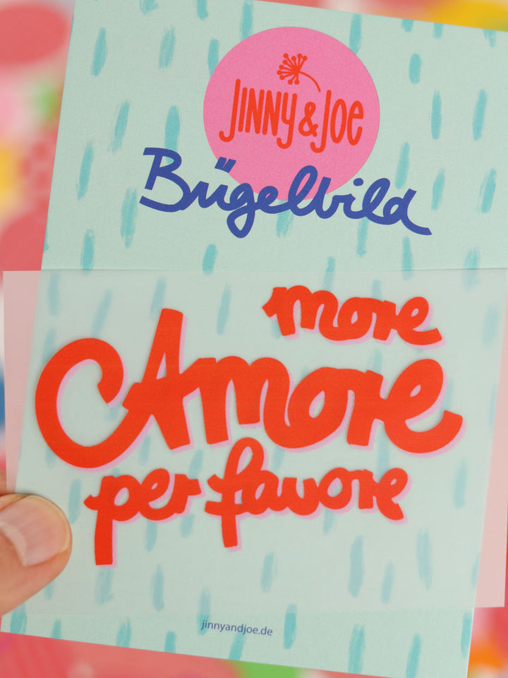 J&amp;J Bügelbild More Amore