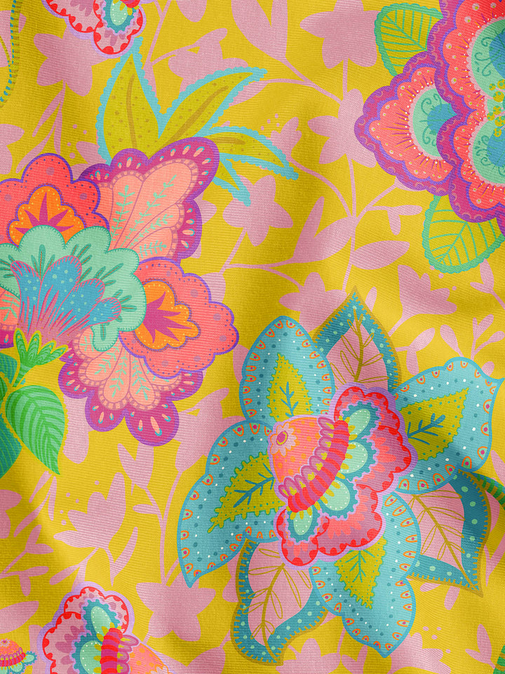 J&amp;J Retrosweat Fabulous Flowers sunflower extrabreit