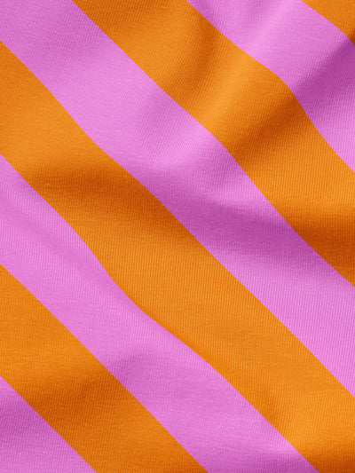J&J Jersey Diagonalz orange pink extrabreit