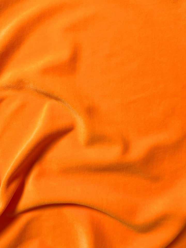 J&amp;J Nickistoff papaya extrabreit