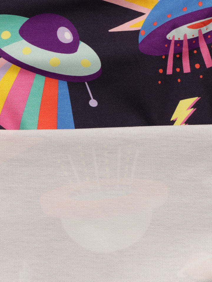 J&amp;J Bio French Terry Rainbow Galaxy marine