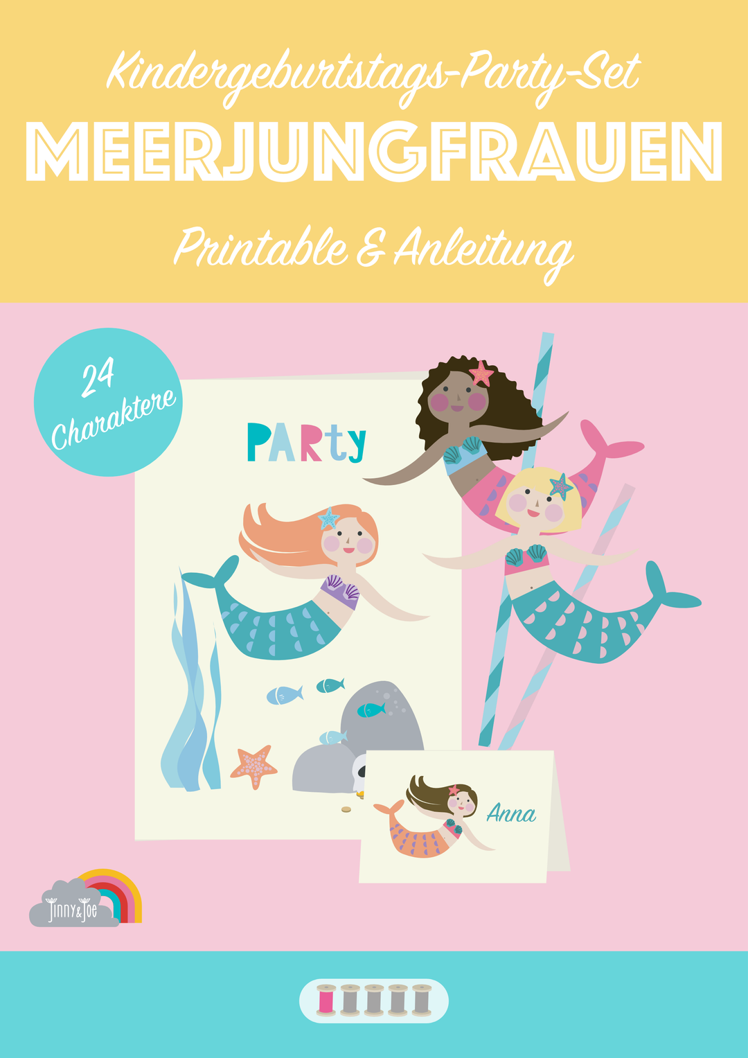 eBook: Meerjungfrauen Party Set-E-Book-Jinny & Joe