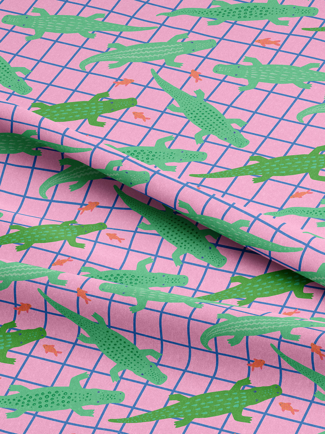 J&J Jersey leicht See Ya later Alligator rosa