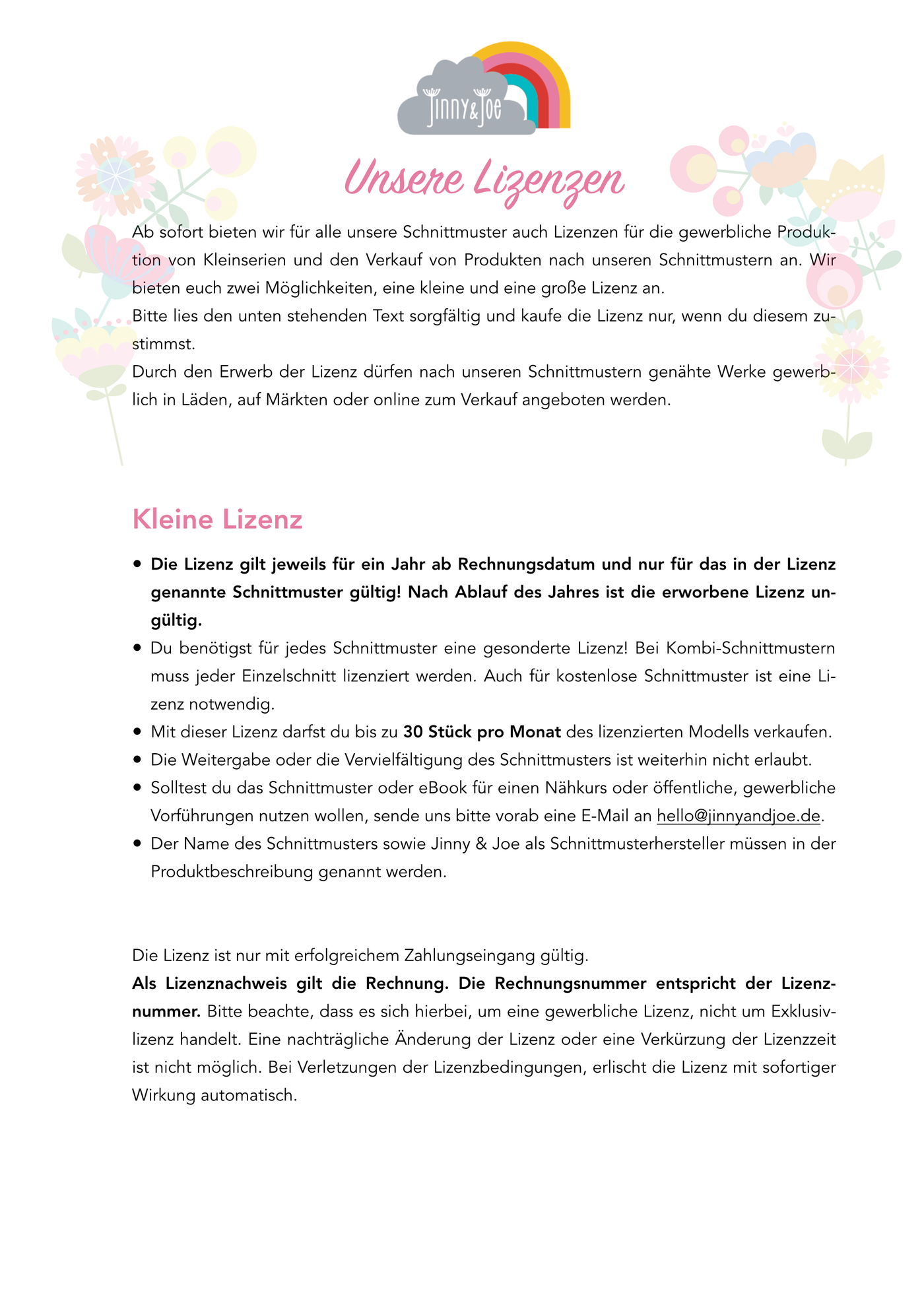 eBook: großes Regenbogenkissen-E-Book-Jinny & Joe