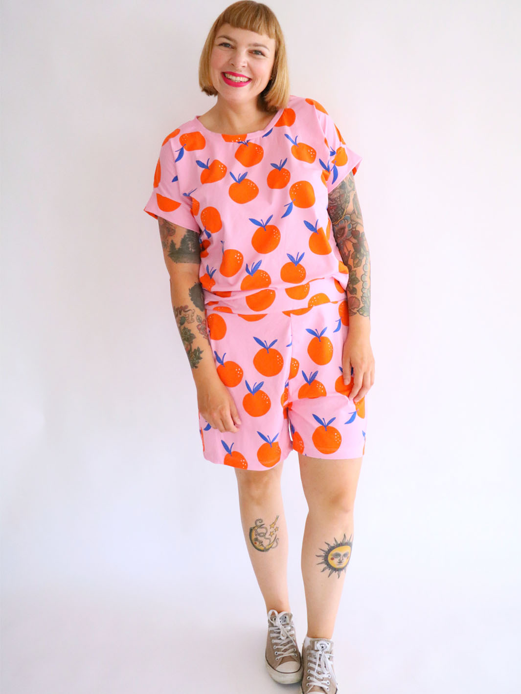 J&J Jersey leicht Sweet Tangerines rosa